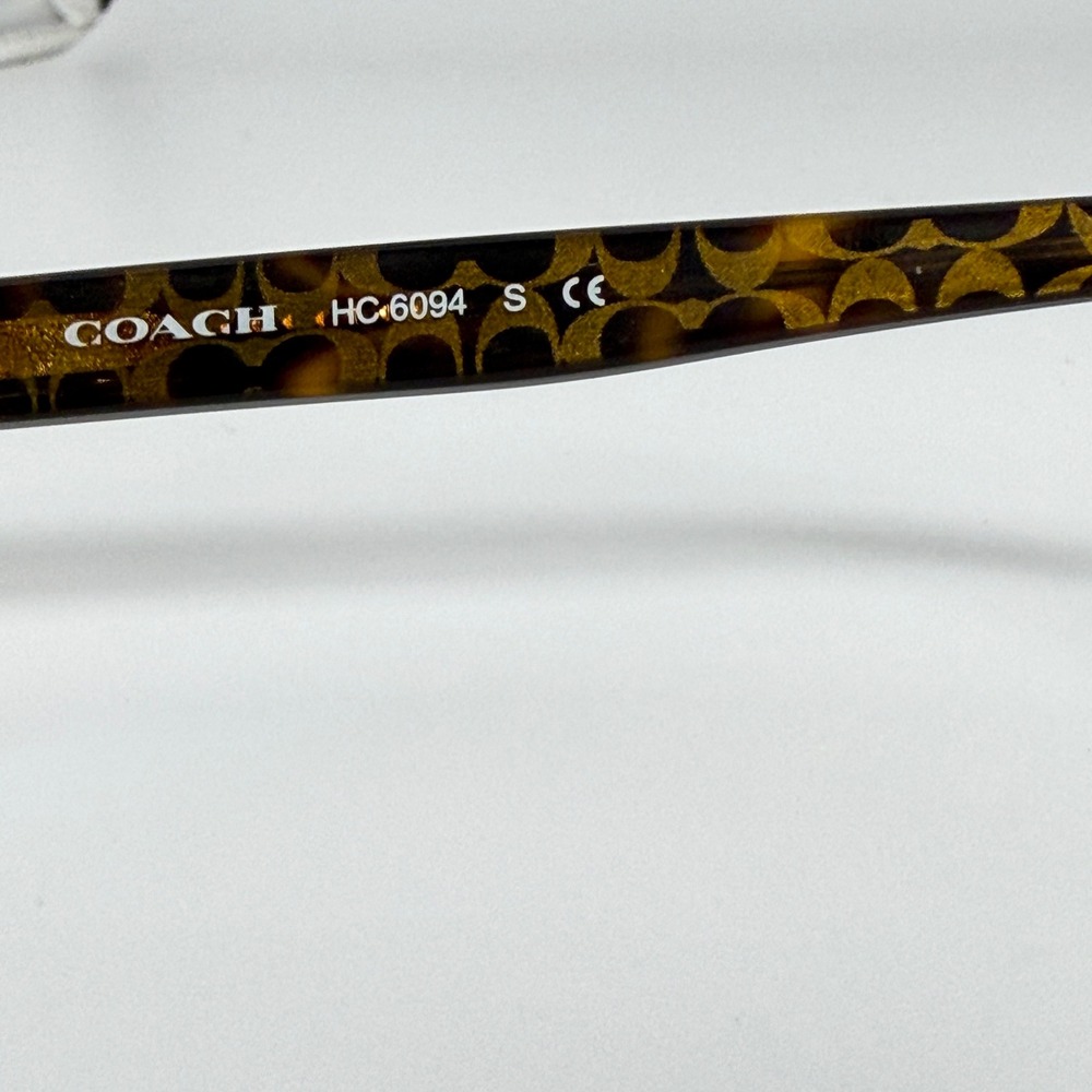 Coach‎ HC6094 Dark Tortoise Gold Signature C Eyeglasses Frames 52-19-135 22145 - Picture 6 of 7
